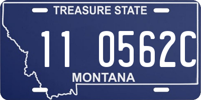 MT license plate 110562C