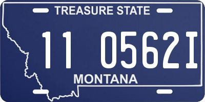 MT license plate 110562I