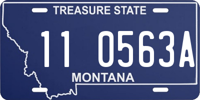 MT license plate 110563A