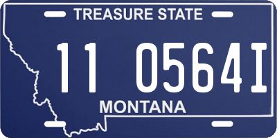 MT license plate 110564I