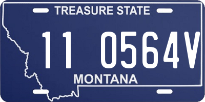 MT license plate 110564V