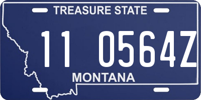 MT license plate 110564Z