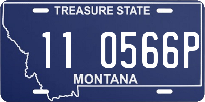 MT license plate 110566P