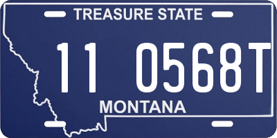 MT license plate 110568T