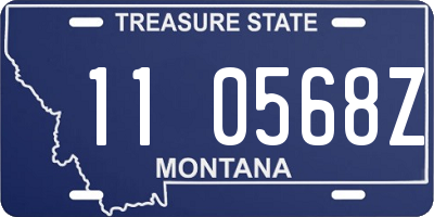 MT license plate 110568Z