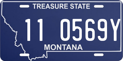 MT license plate 110569Y