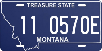 MT license plate 110570E