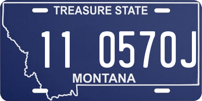 MT license plate 110570J