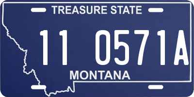 MT license plate 110571A