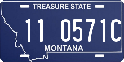 MT license plate 110571C