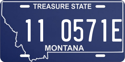 MT license plate 110571E