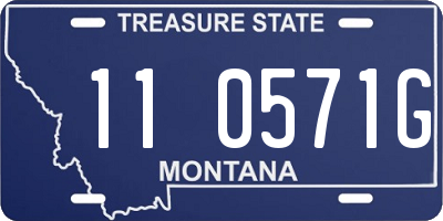 MT license plate 110571G