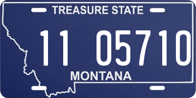 MT license plate 110571O