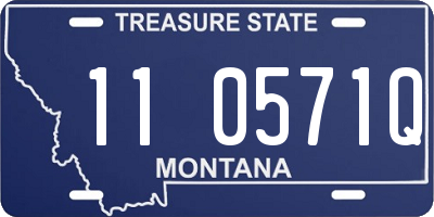 MT license plate 110571Q