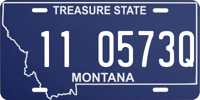 MT license plate 110573Q