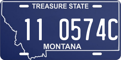 MT license plate 110574C