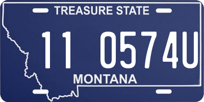 MT license plate 110574U