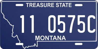 MT license plate 110575C