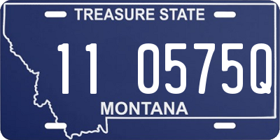 MT license plate 110575Q