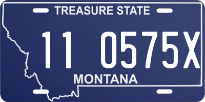 MT license plate 110575X