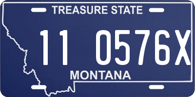 MT license plate 110576X