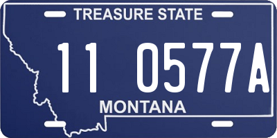 MT license plate 110577A