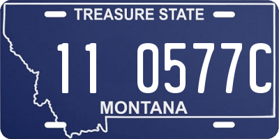 MT license plate 110577C