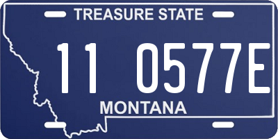 MT license plate 110577E