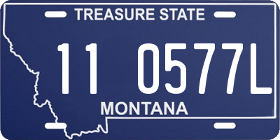 MT license plate 110577L