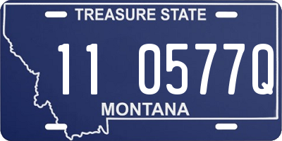MT license plate 110577Q