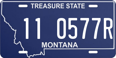 MT license plate 110577R