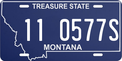 MT license plate 110577S