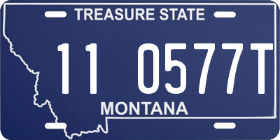 MT license plate 110577T