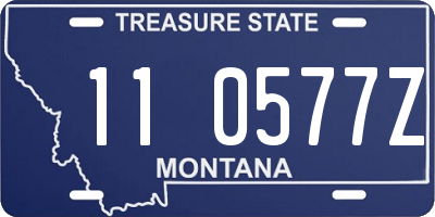 MT license plate 110577Z