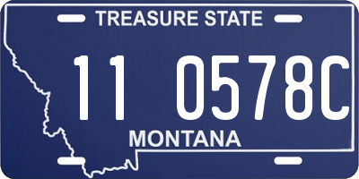 MT license plate 110578C