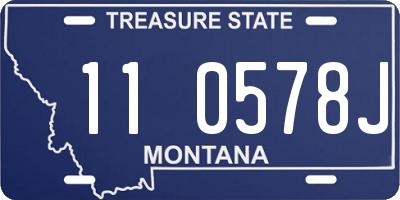 MT license plate 110578J