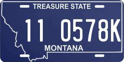 MT license plate 110578K