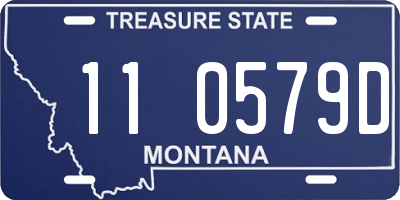 MT license plate 110579D