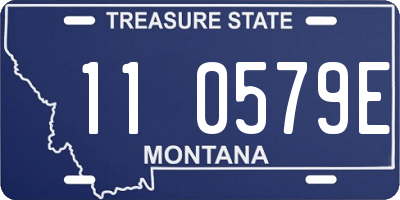 MT license plate 110579E