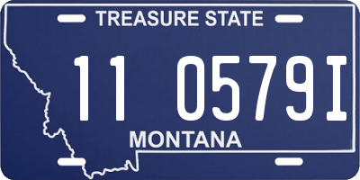 MT license plate 110579I