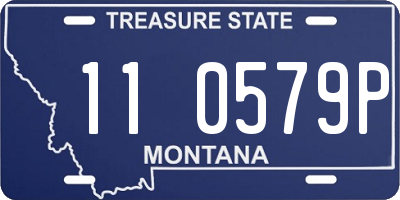 MT license plate 110579P