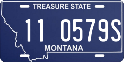 MT license plate 110579S