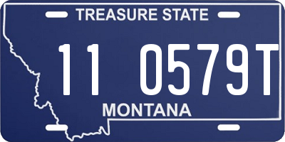 MT license plate 110579T