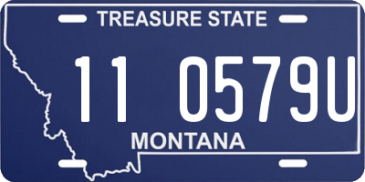 MT license plate 110579U