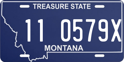 MT license plate 110579X