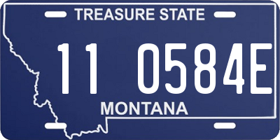 MT license plate 110584E