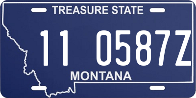 MT license plate 110587Z