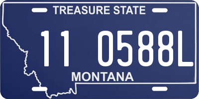 MT license plate 110588L