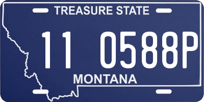 MT license plate 110588P