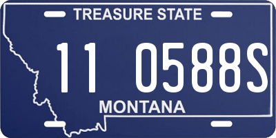 MT license plate 110588S